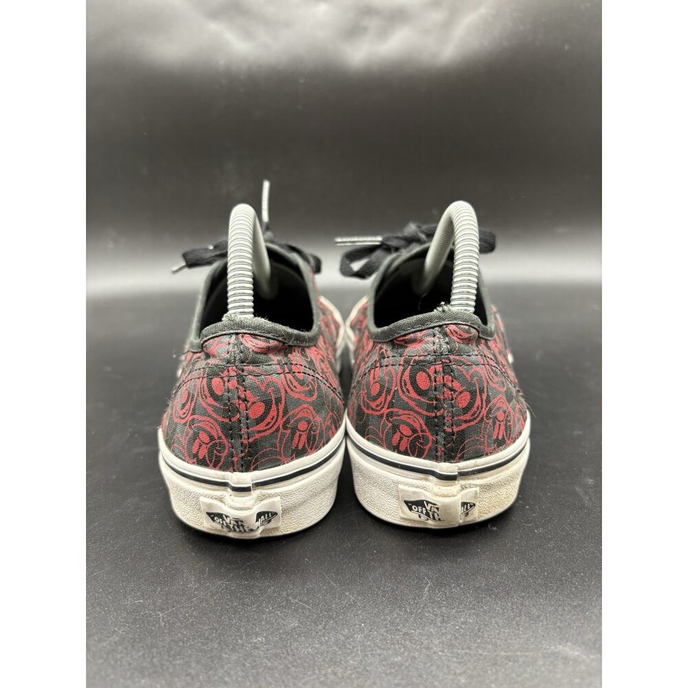 Vans x Disney Shoes Mickey Mouse Black Red All Over Heads Men Size 8 Women 9.5 - Picture 4 of 7
